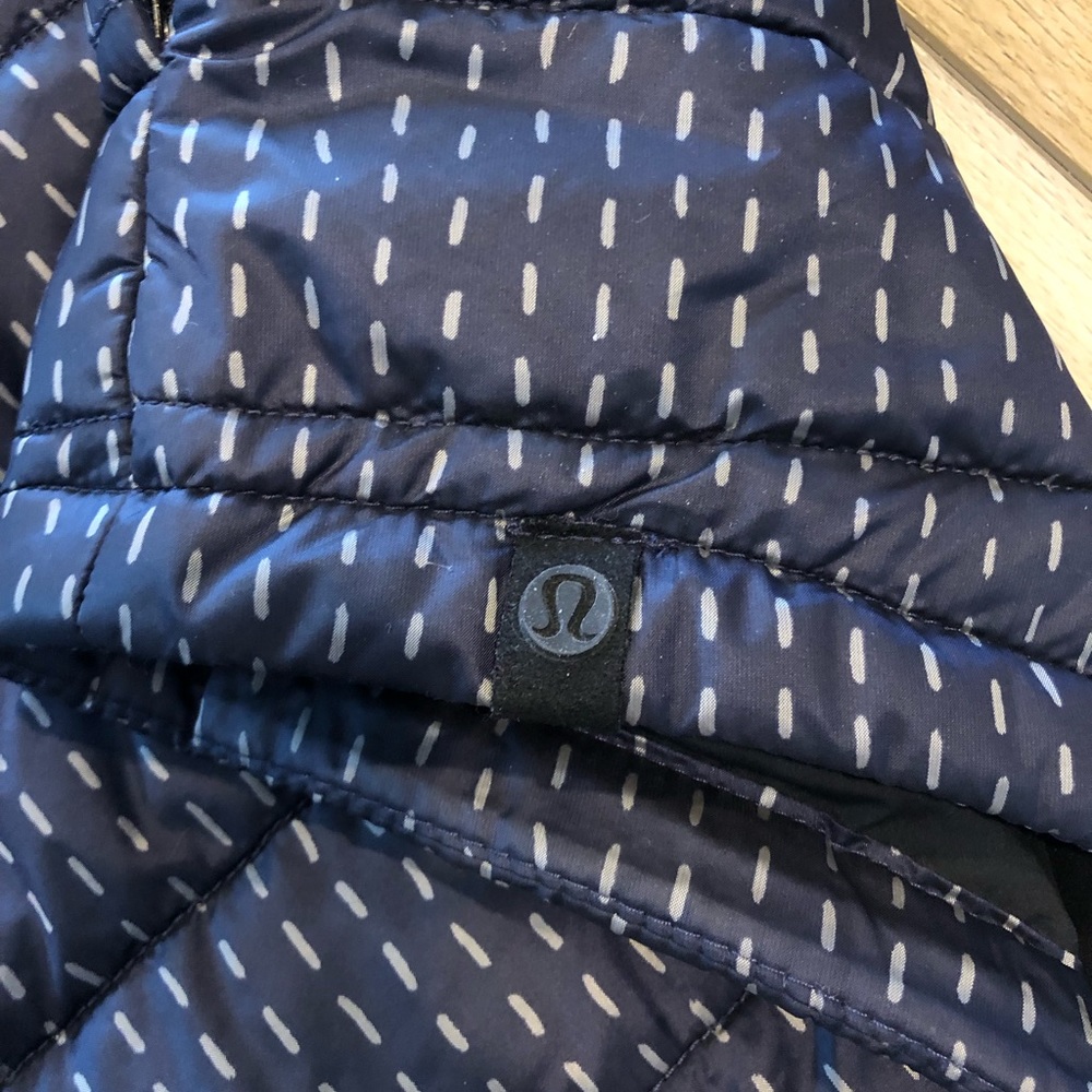 Lululemon Ukee Jacket Light Years Silver Spoon Deep Navy Quilted XXL - Picture 8 of 12